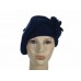 Laulhere French Beret 100% Wool Hat Capucine Blue Made In France 7 1/47 3/8    eb-90823729